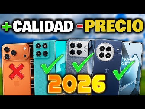 LOS 7 únicos CELULARES que SÍ VALEN LA PENA en 2026 ¡CALIDAD PRECIO! 🚬
