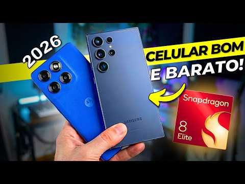 TOP 7 MELHORES Celulares BOM e BARATO em 2026! (RODA TODOS JOGOS)
